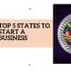 Top 5 states to start a business